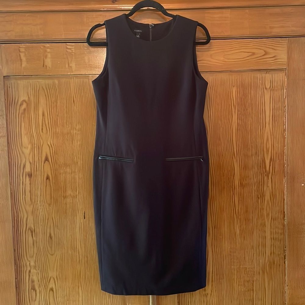 Talbots Black Sheath Dress Size 6